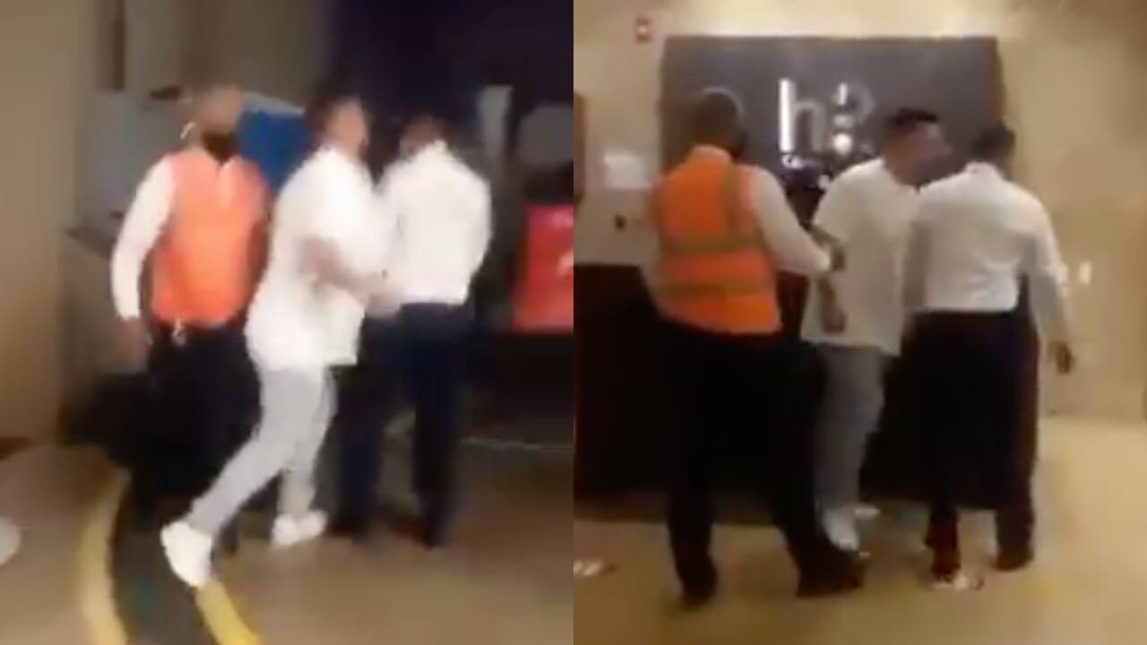 Vergonzoso: así fue la agresión de un turista contra el vigilante de un edificio en Cartagena