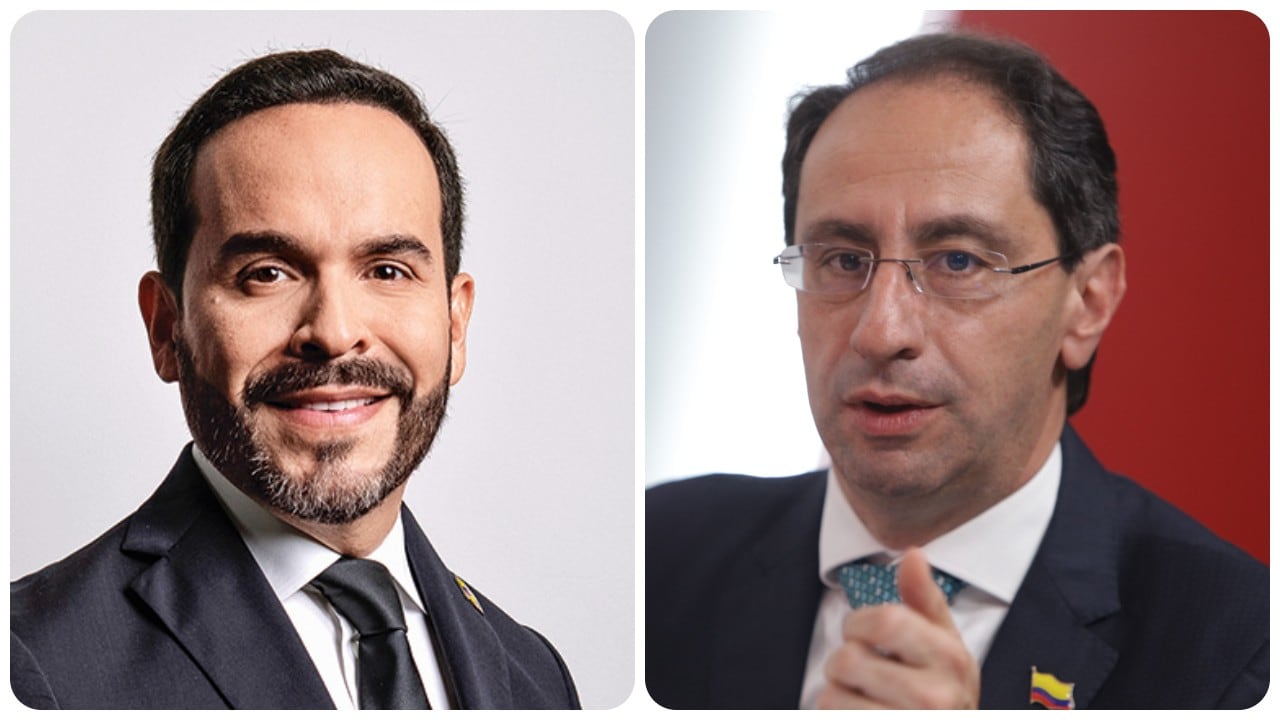El presidente electo, Abelardo De La Espriella, y su fórmula vicepresidencial José Manuel Restrepo.