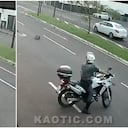 La persecución y posterior siniestro vial se desencadenó en Brasil.