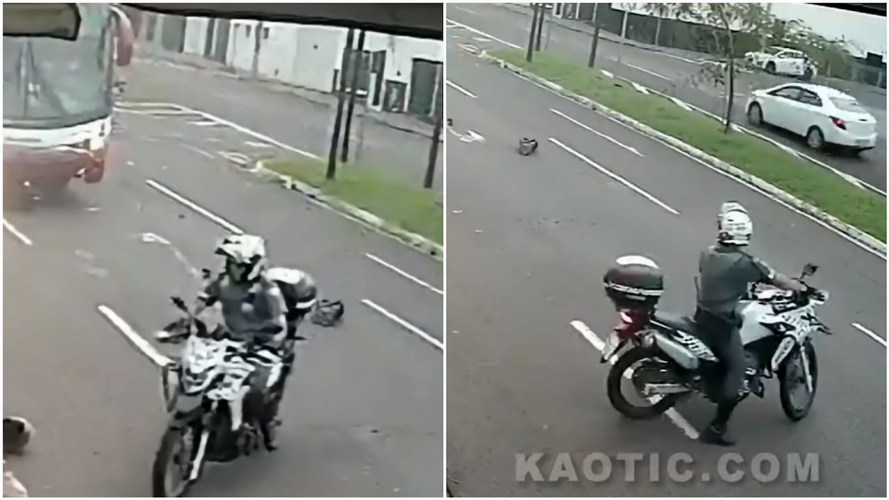 La persecución y posterior siniestro vial se desencadenó en Brasil.