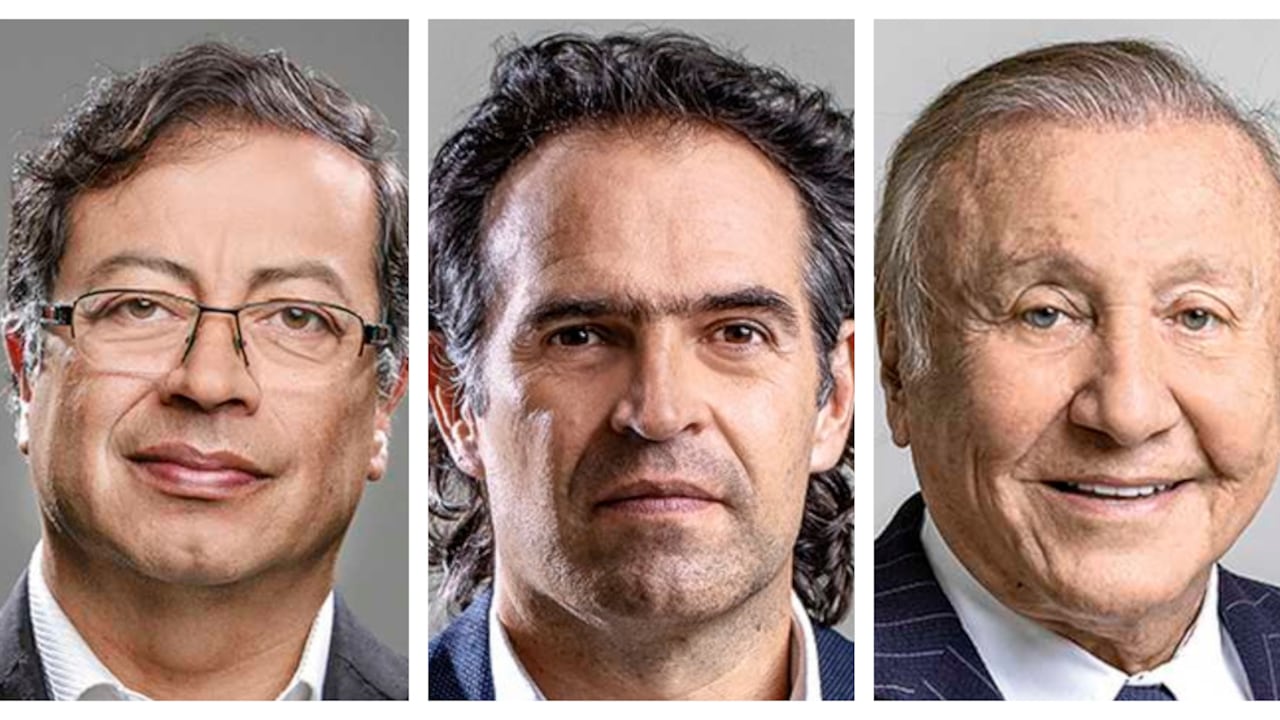 Gustavo Petro, Federico Gutiérrez y Rodolfo Hernández