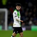 Luis Díaz jugó hasta el minuto 114 del partido ante Manchester United