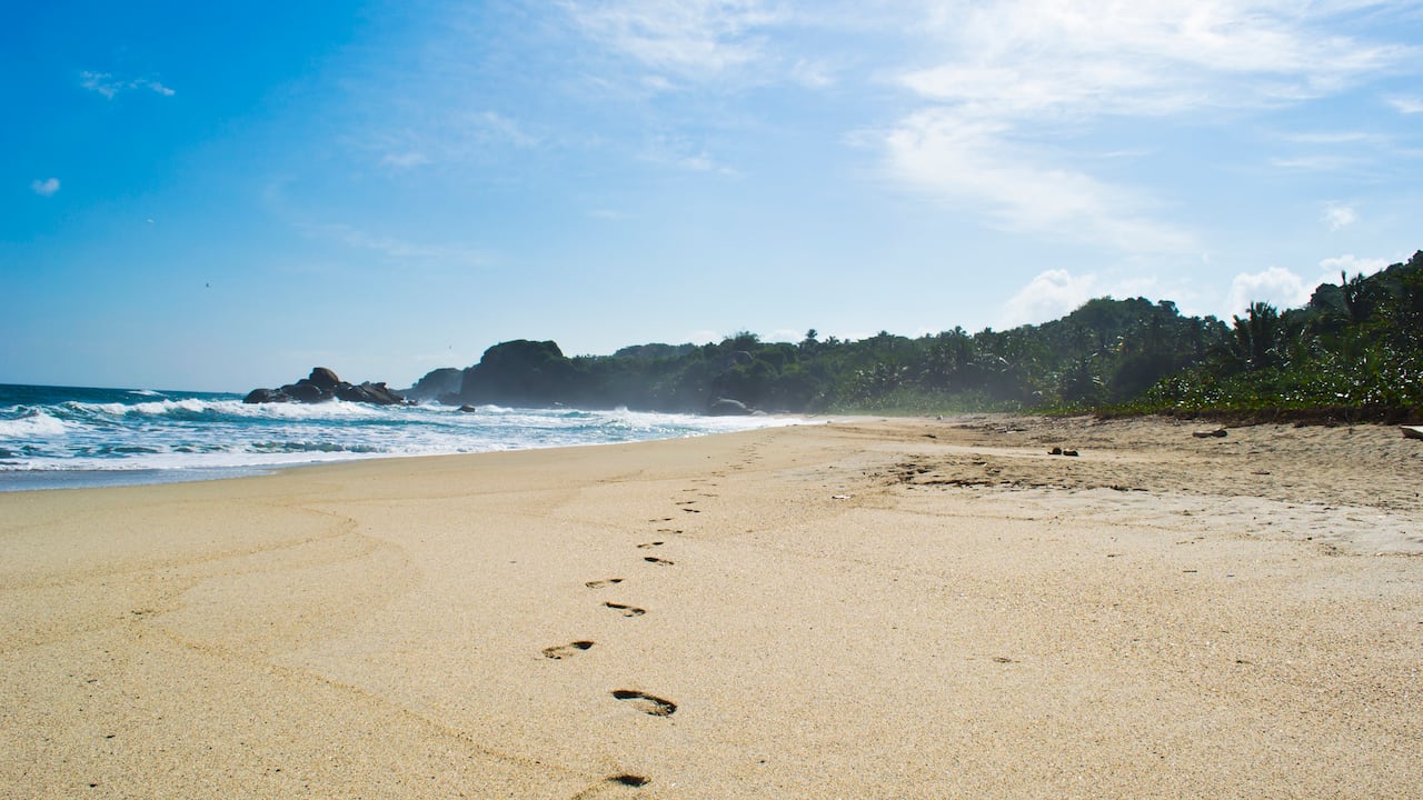 Playa Cañaveral es uno de los mágicos lugares para conocer en el Parque Tayrona.