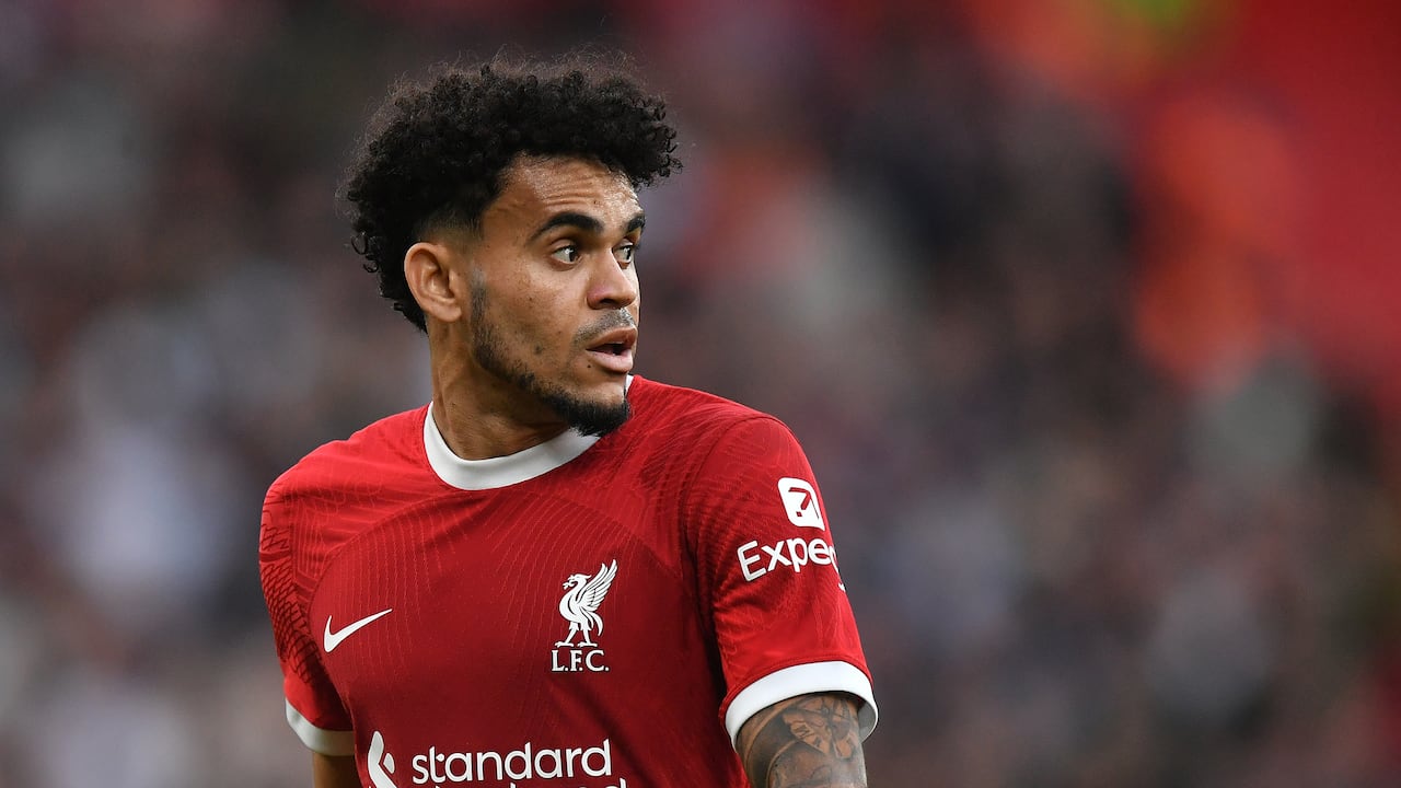 Luis Díaz, delantero del Liverpool de Inglaterra.