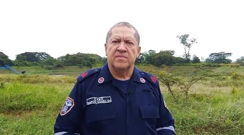 Cabo Marco Gómez Montaño, coordinador del Centro de operaciones y telemática del Cuerpo de Bomberos de Cali.