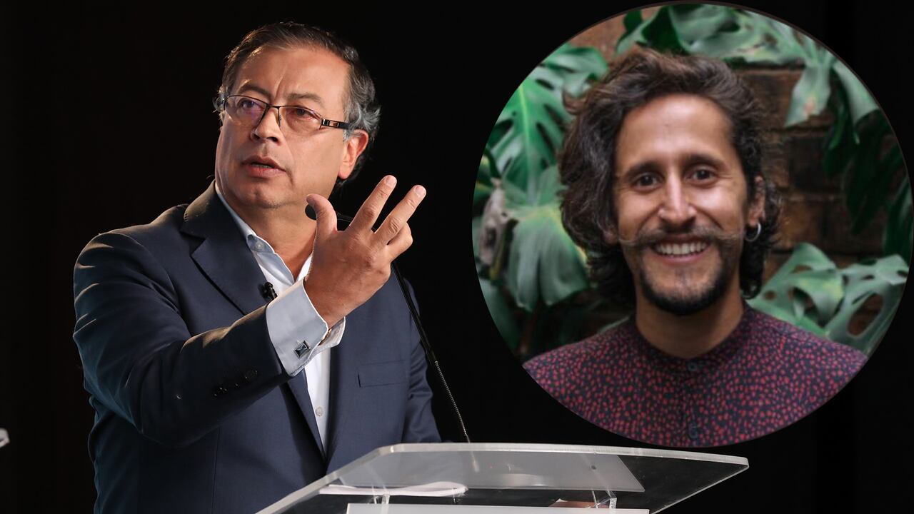 GUSTAVO PETRO y Sebastian Camilo Guanumen