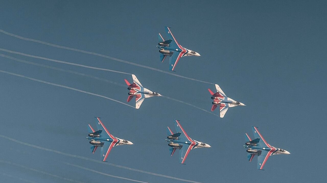 Así lucen los Sukhoi Su-27 de la Fuerza Aérea de Rusia