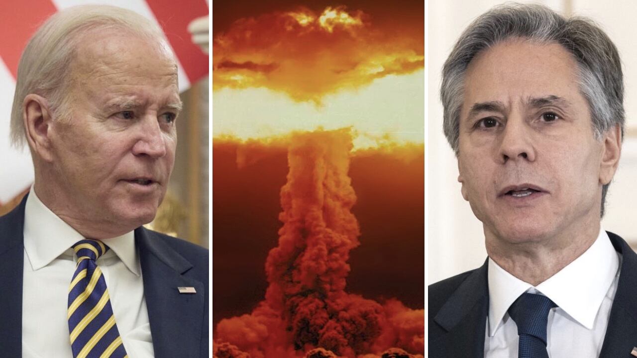 El presidente de Estados Unidos, Joe Biden, y el secretario de Estado, Antony Blinken