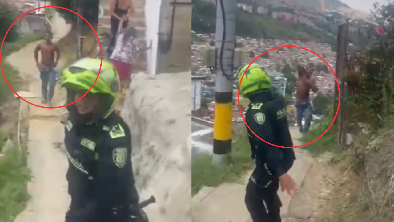 El hombre habría herido a dos policías.