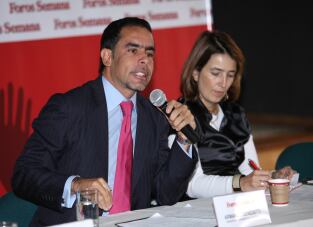 Armando Benedetti, Senador de la republica y Luz María Sierra, Editora General Revista Semana.