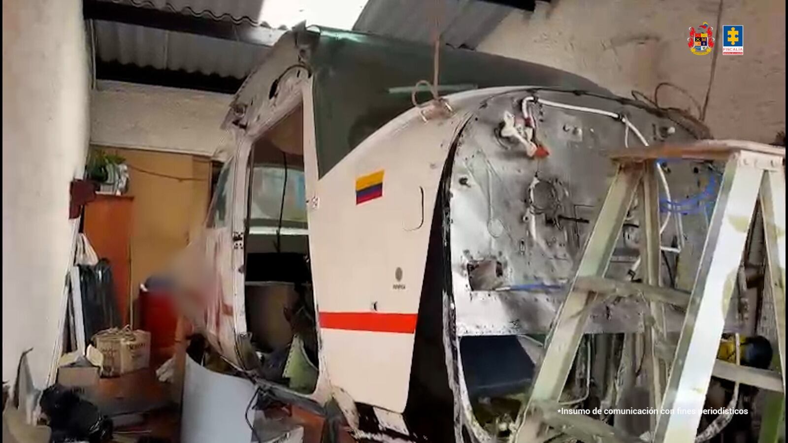 Las autoridades ubicaron una avioneta tipo Piper PA-28 para ponerla al servicio del narcotráfico en una finca de Chía,. Cundinamarca.