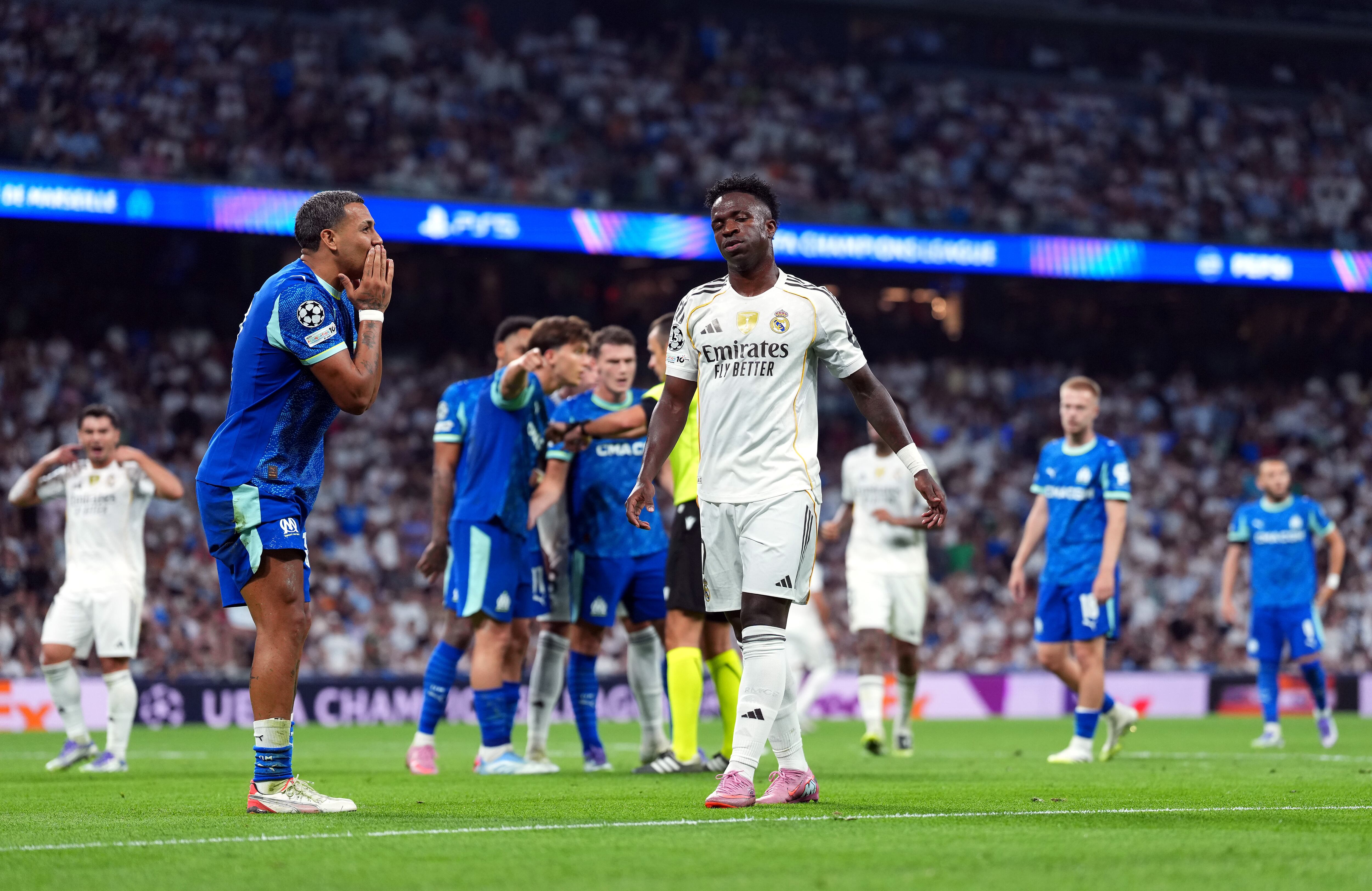 Momento de la polémica del penal en el Santiago Bernabéu.