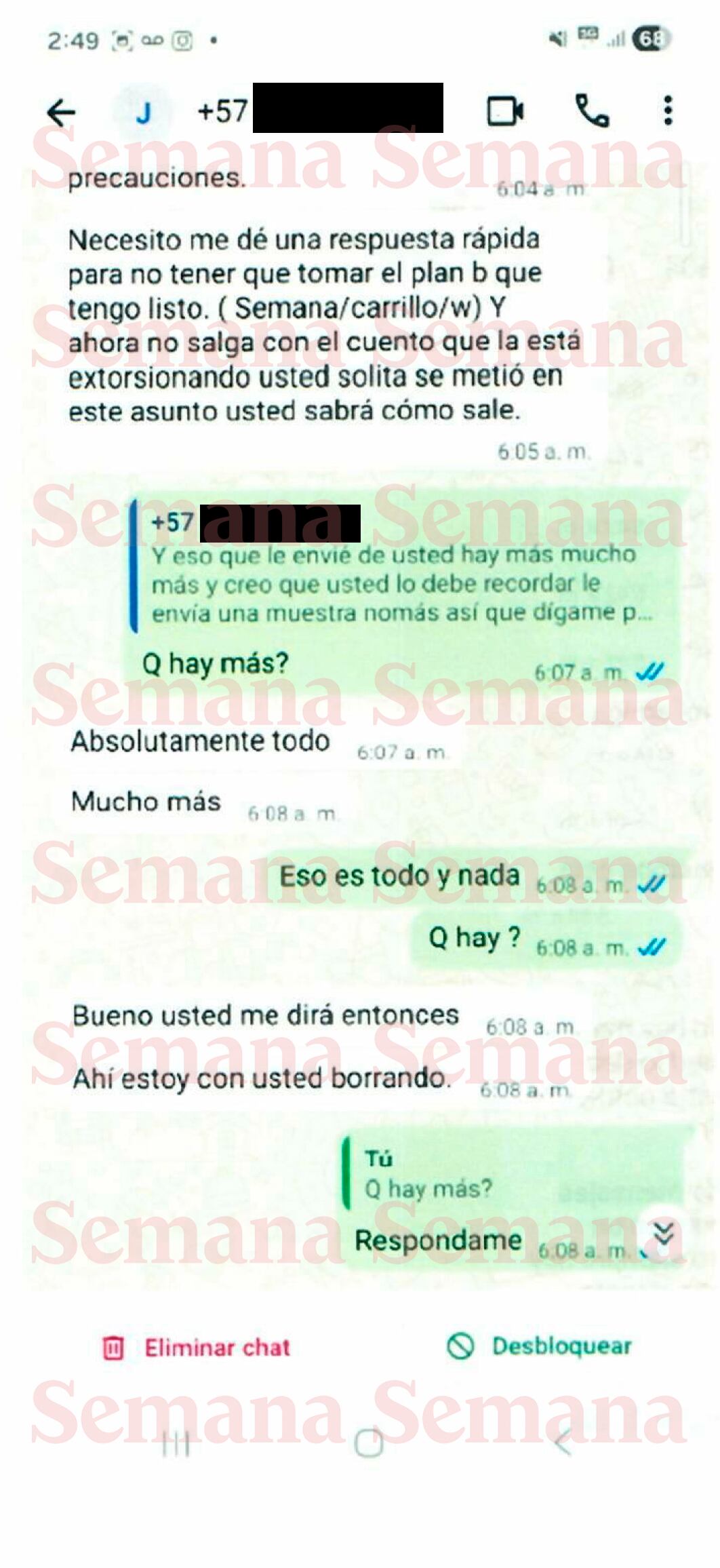 Chats denuncia Angie Rodríguez