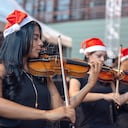 Músicos de la Filarmed interpretarán canciones como Gloria in excelsis Deo, Deck the halls, Feliz Navidad, Mi burrito sabanero, música de la Suite Cascanueces de P.I. Tchaikovsky y Colombia Tierra Querida, entre otras.