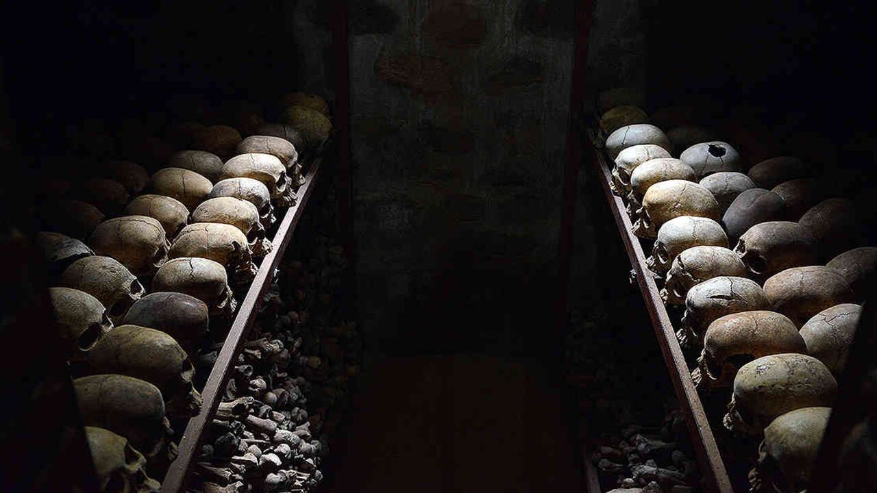Memorial del genocidio en Nyamta, Ruanda. (Foto: AFP)