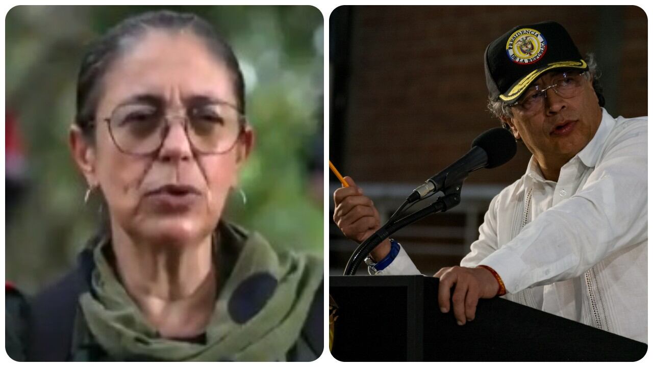 Silvana Guerrero, del ELN, y Gustavo Petro.