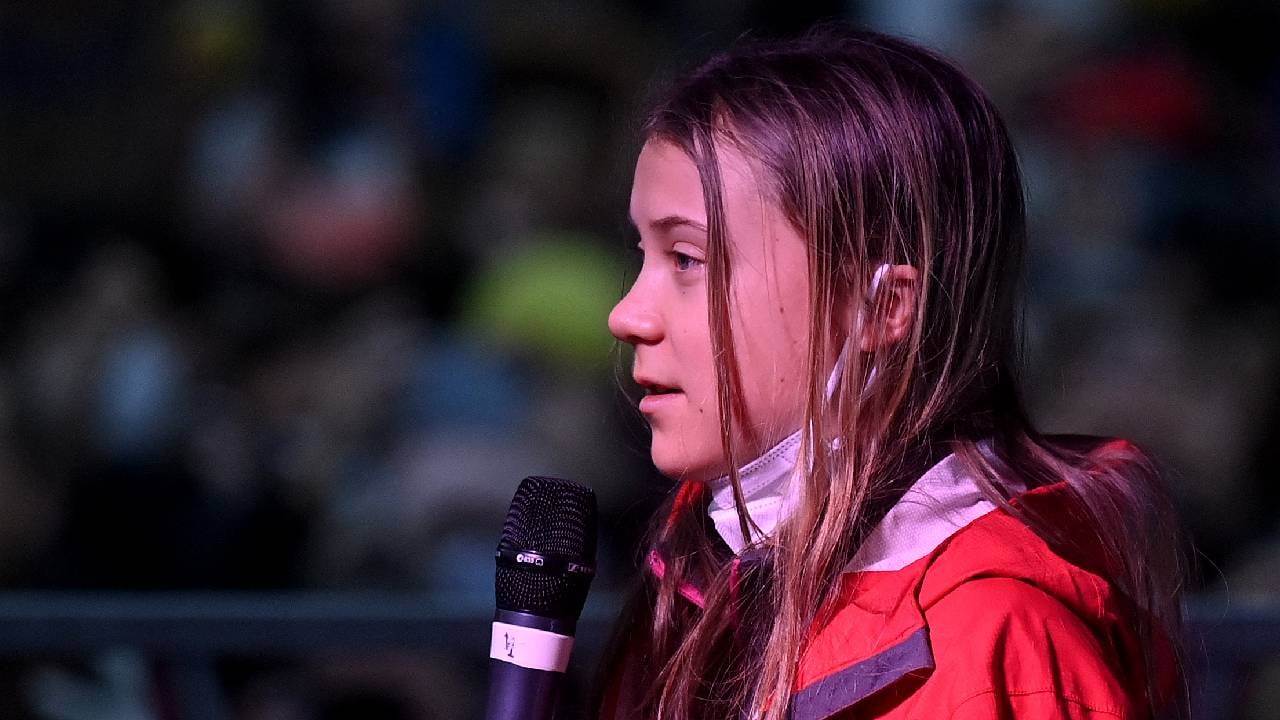 Greta Thumberg en el COP26 de Glasgow