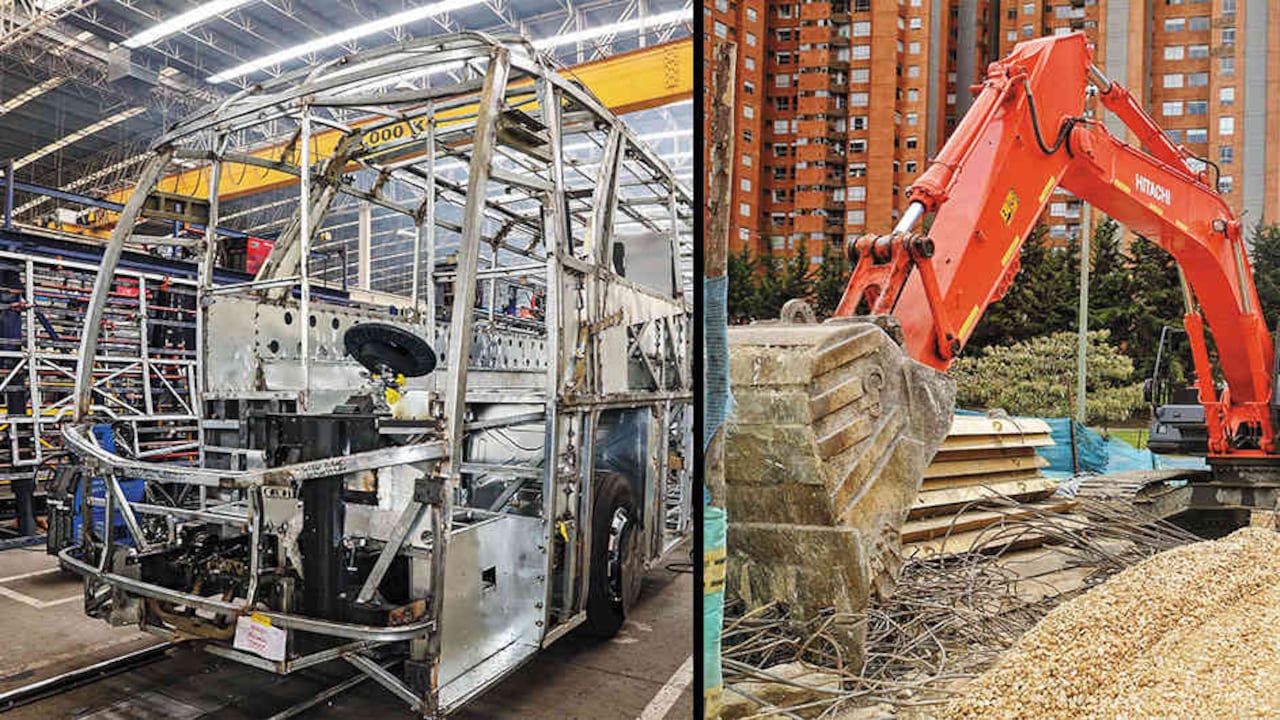 Armado de buses que entrarán en operación.
