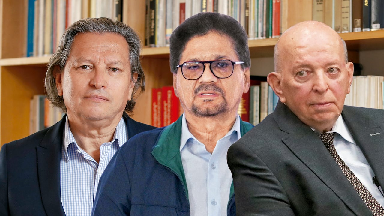 Armando Novoa, Iván Márquez y Otty patiño.