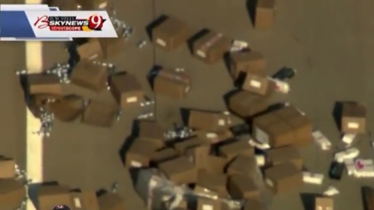 El accidente se produjo en la Interestatal 40, cerca de Mustang, en la periferia occidental de Oklahoma City.