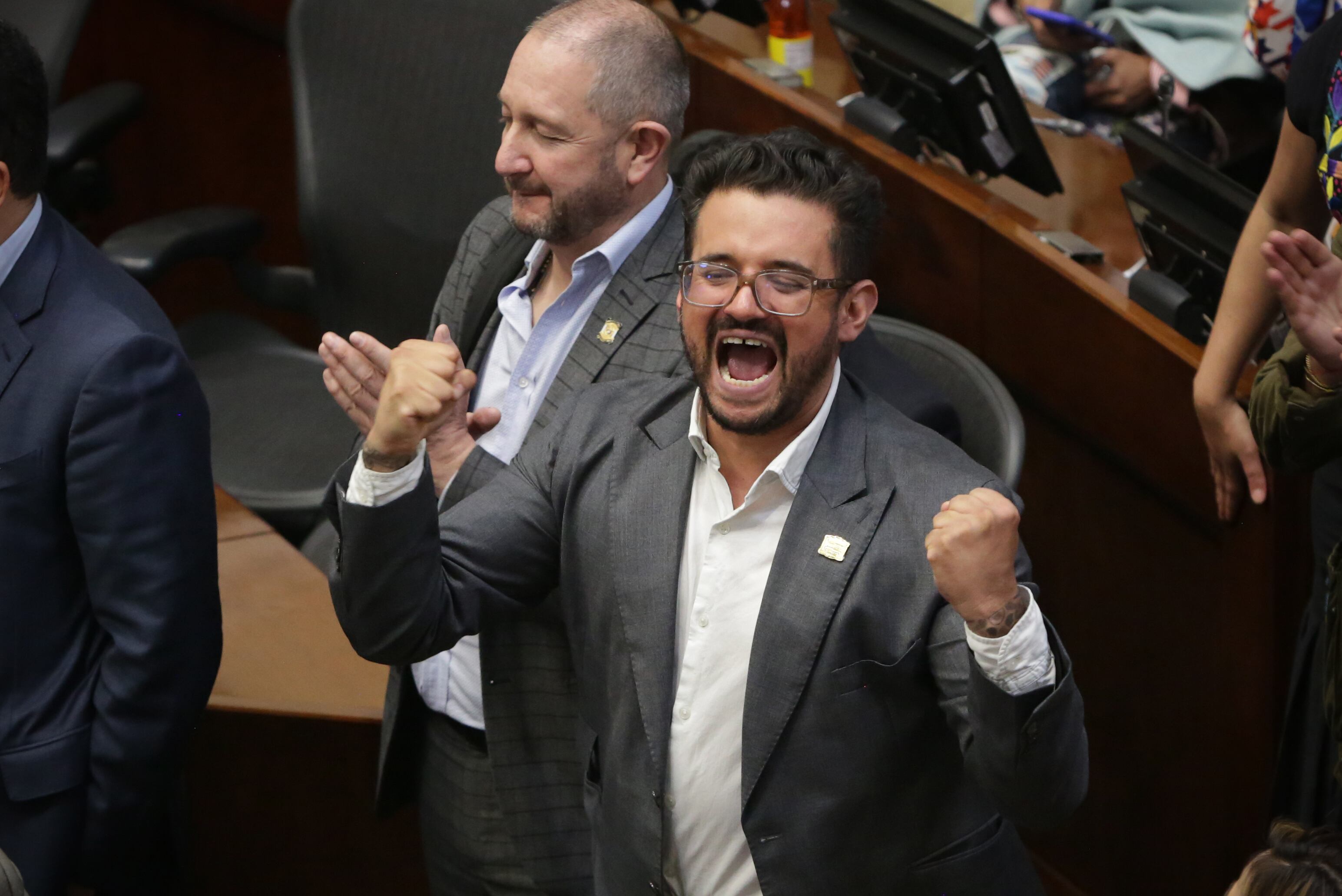 Aprobada la reforma pensional en segundo debate en la plenaria del Senado 
Senador Inti Asprilla
Bogota abril 23 del 2024
Foto Guillermo Torres Reina / Semana