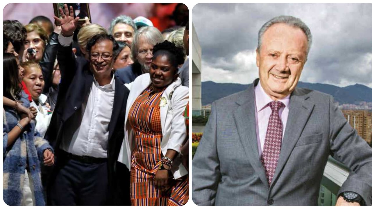 Gustavo Petro y Francia Márquez (izq.), Arturo Calle (der.).