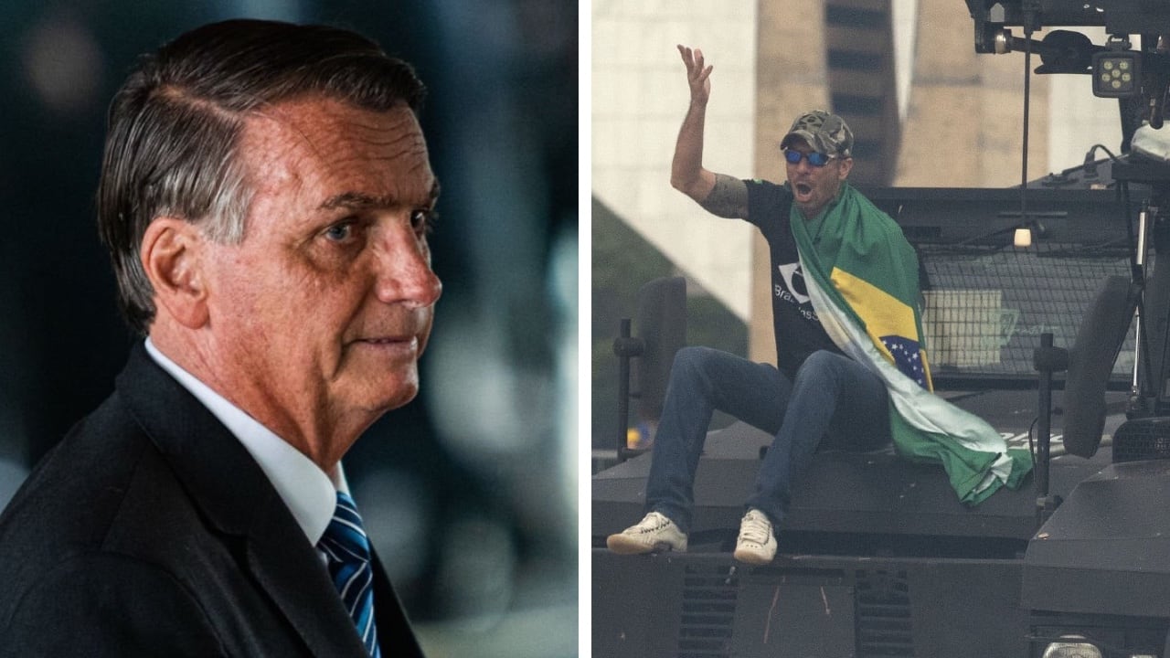 El expresidente de Brasil Jair Bolsonaro condenó las violentas protestas en su país.