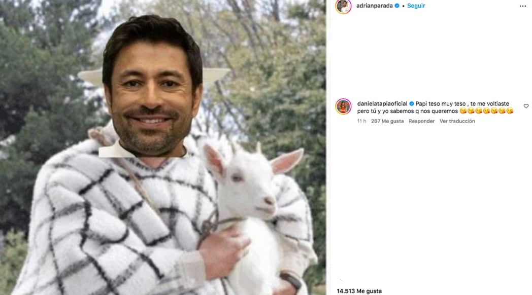 Daniela Tapia le dedicó mensaje a Adrián Parada.