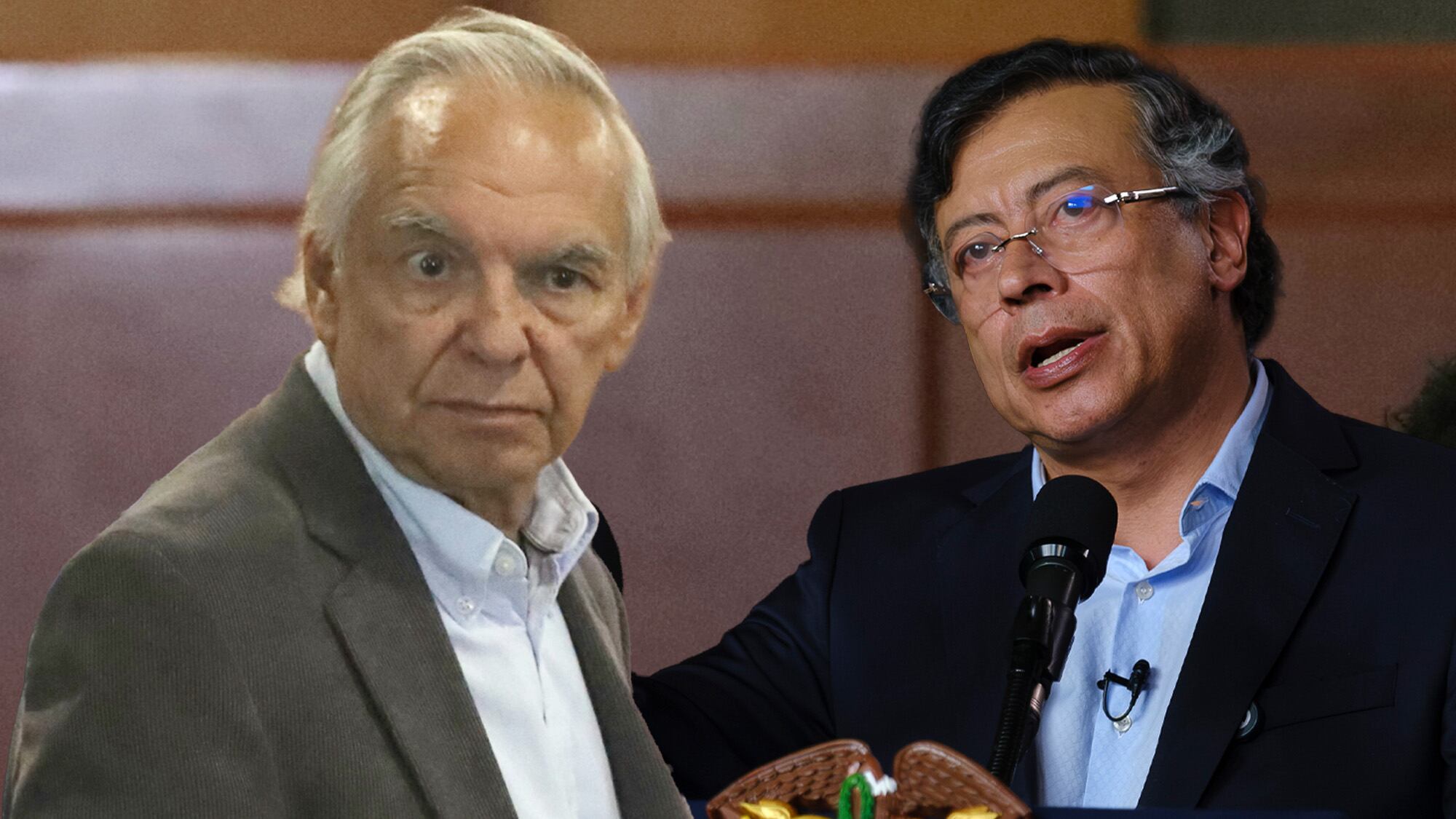 Ricardo Bonilla y Gustavo Petro.