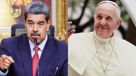 Nicolás Maduro y el papa Francisco.