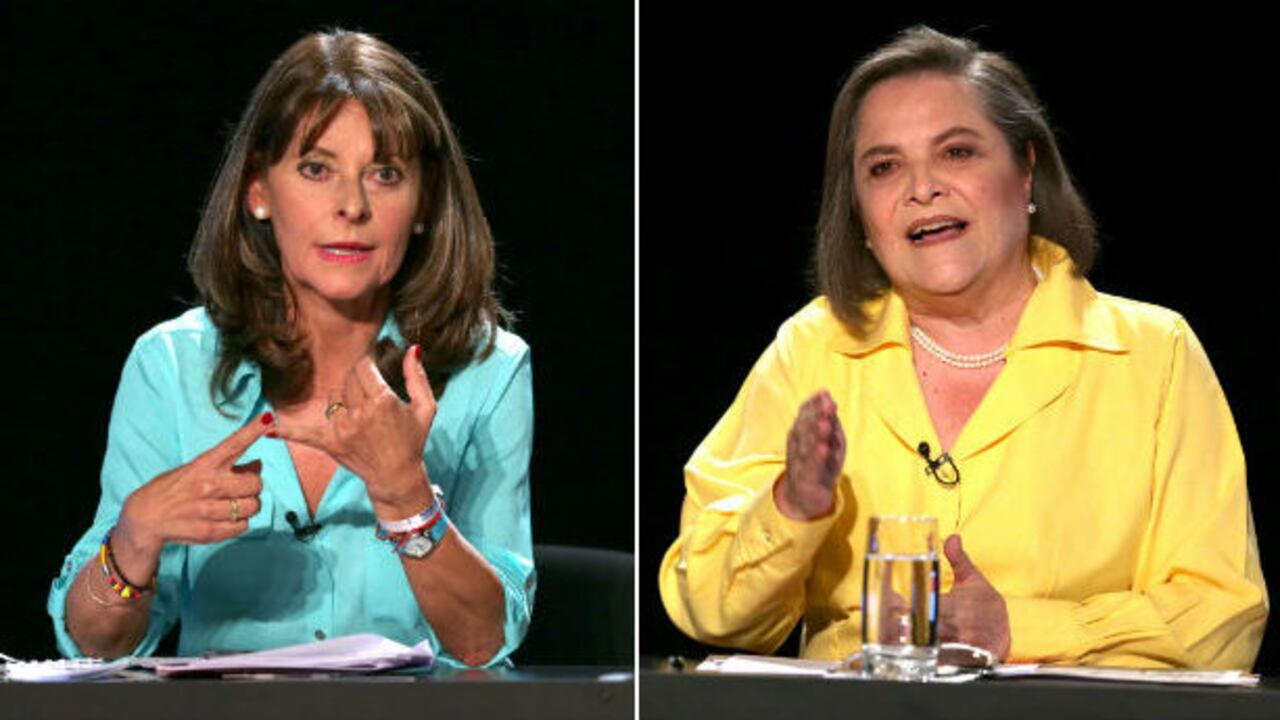 Marta Lucía Ramiírez y Clara López.