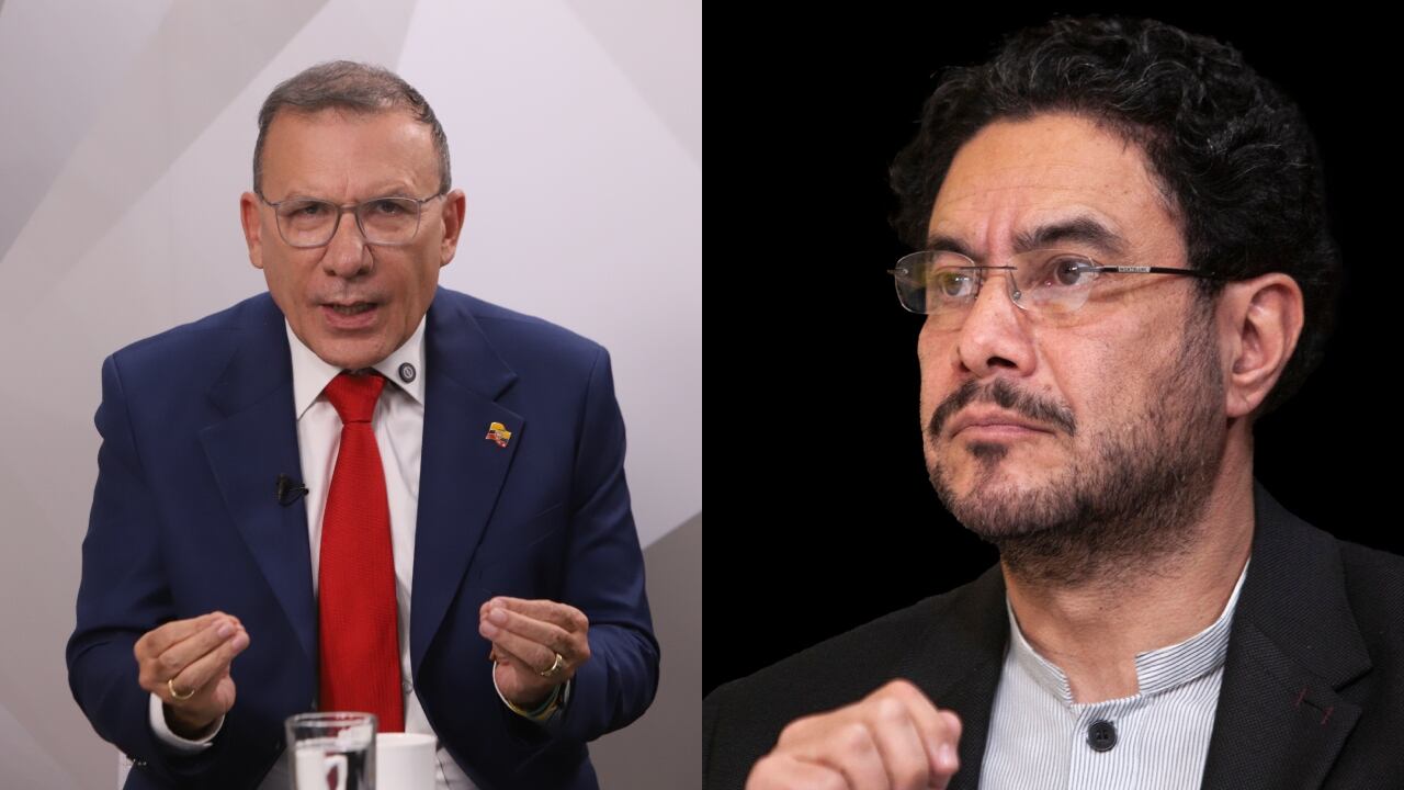 De izquierda a derecha: Roy Barreras e Iván Cepeda.