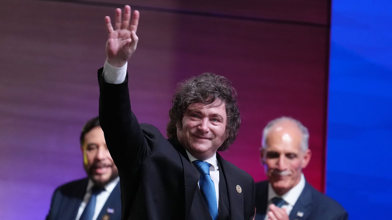 El presidente argentino Javier Milei. (Foto AP/Matias Delacroix)