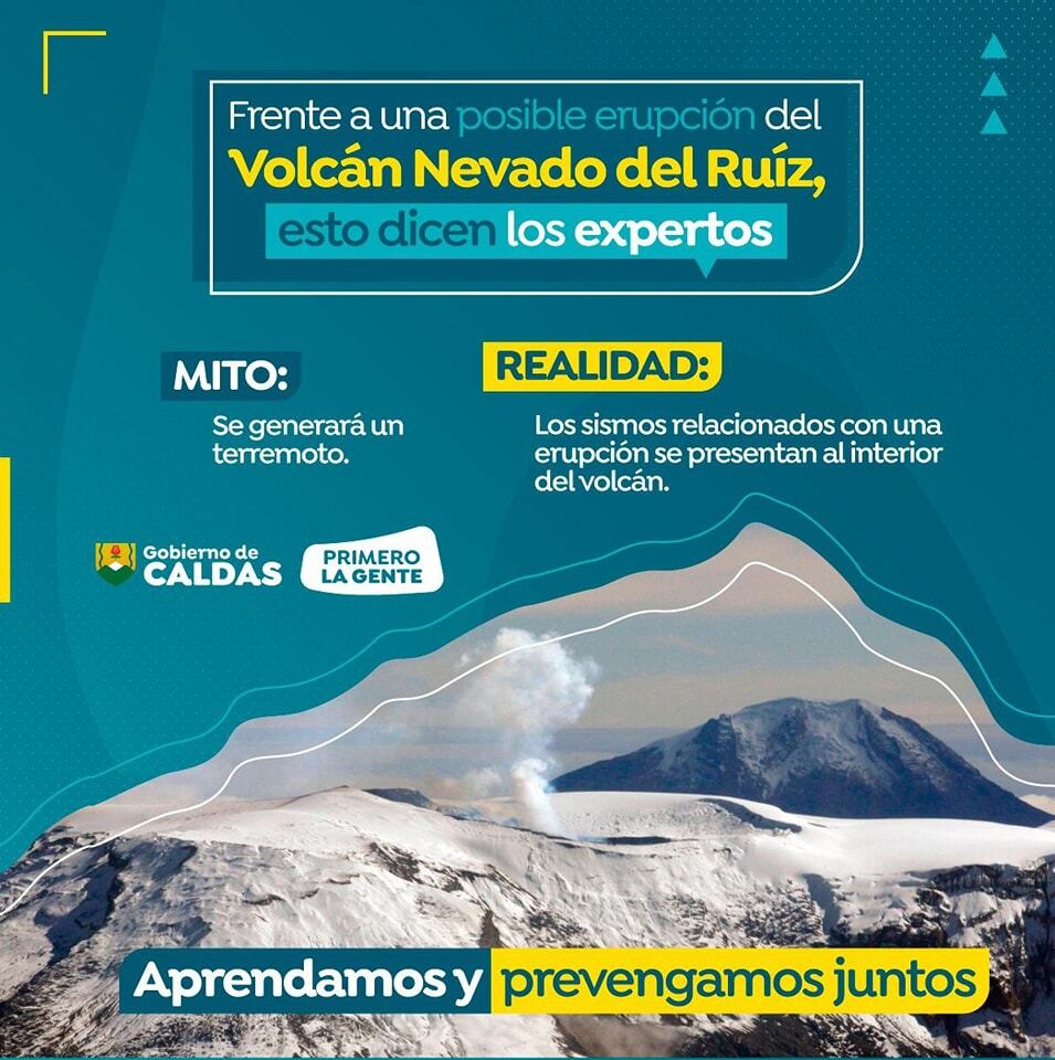 Aseguran que es necesario mantrener la calma frente al proceso que tiene el volcán
