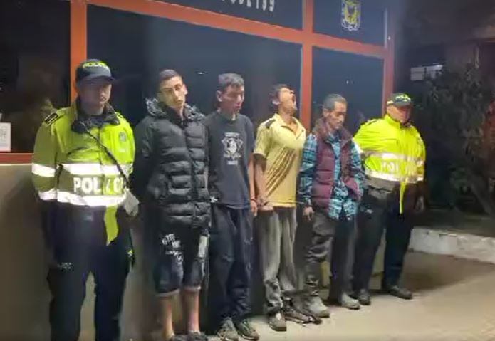 Estos fueron los cuatro capturados de la banda 'Los Chorizos'