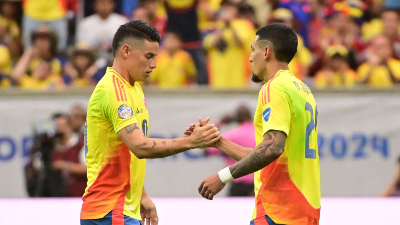 Daniel Muñoz y James Rodríguez en la Selección Colombia