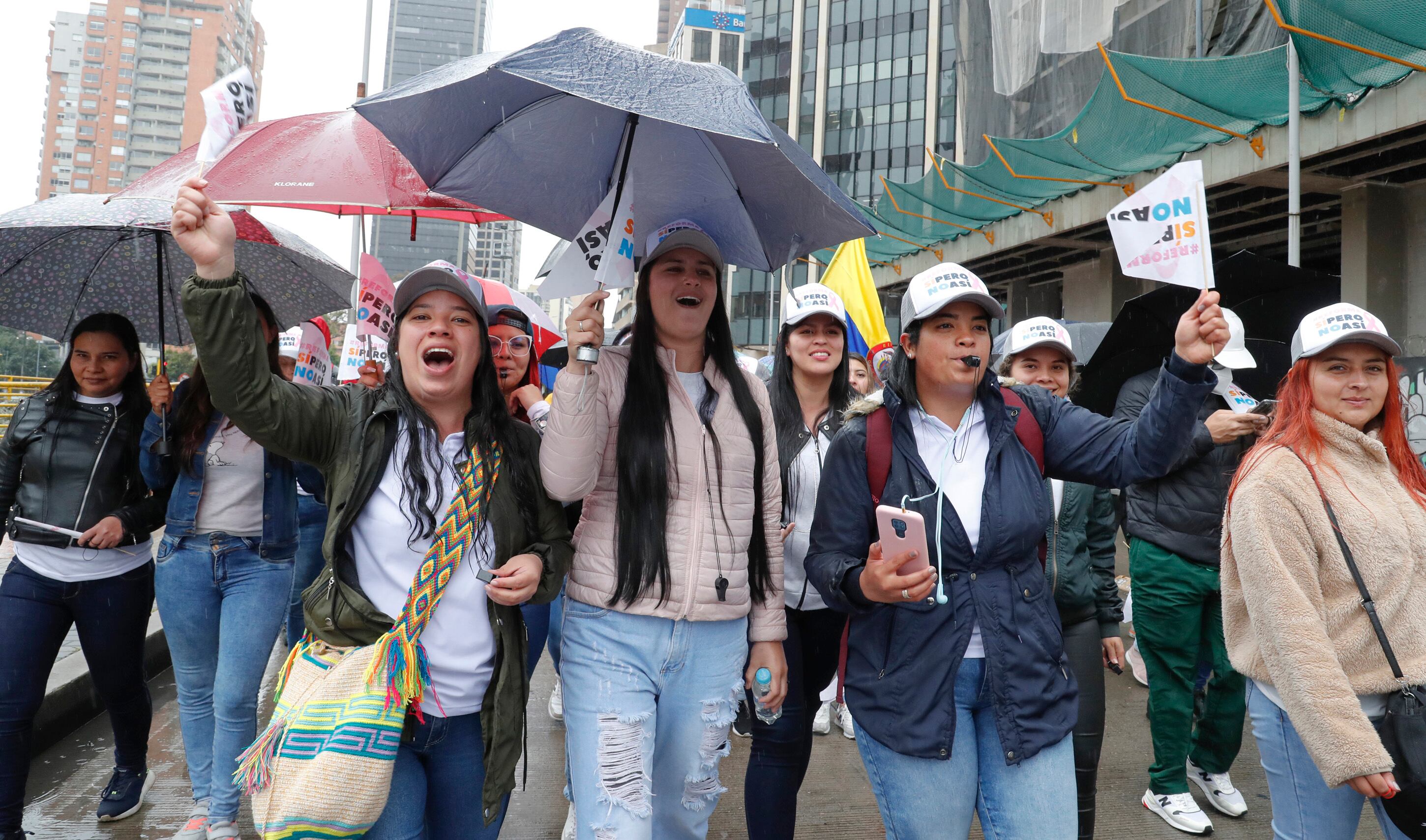Marchas en contra de la reforma a la salud