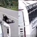 En video quedó trágico accidente en el que motociclista perdió la vida.