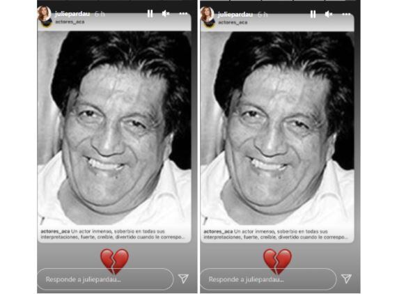 Juliette Pardau se despide de Edgardo Román