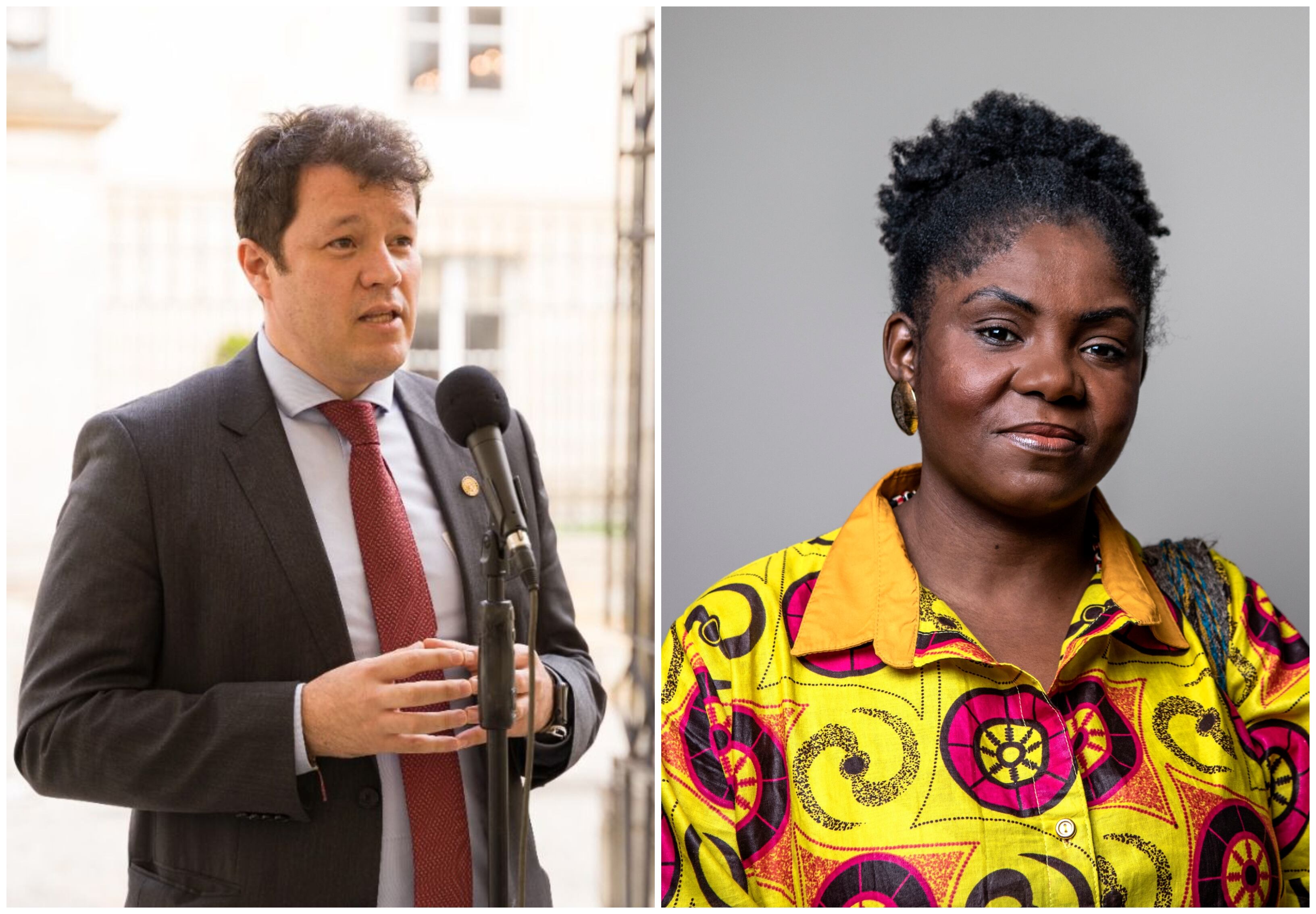 Víctor Muñoz y Francia Márquez