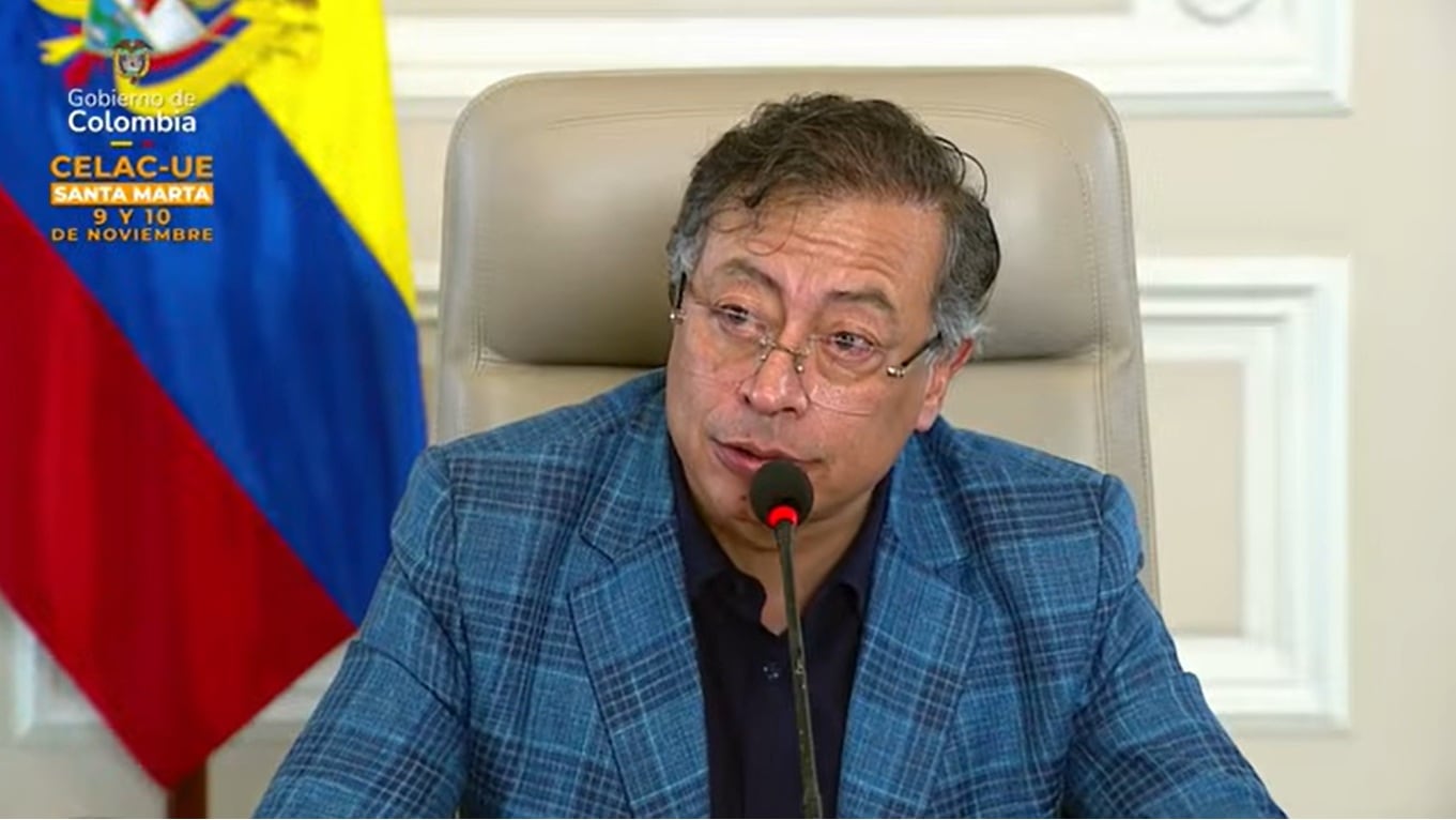 El presidente Gustavo Petro durante el Consejo de Ministros del 21 de octubre.
