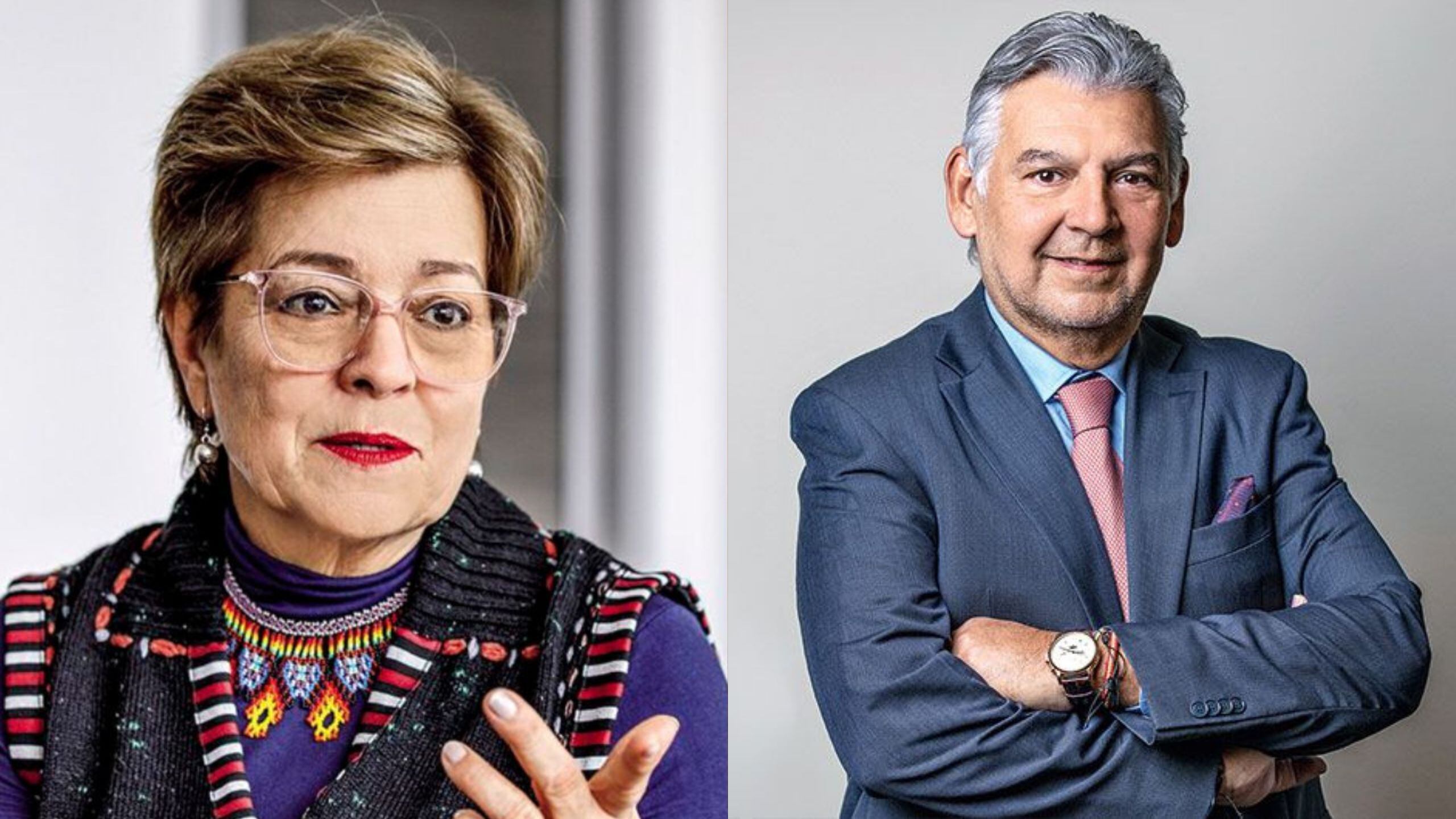 Gloria Inés Ramírez y Jaime Cabal.