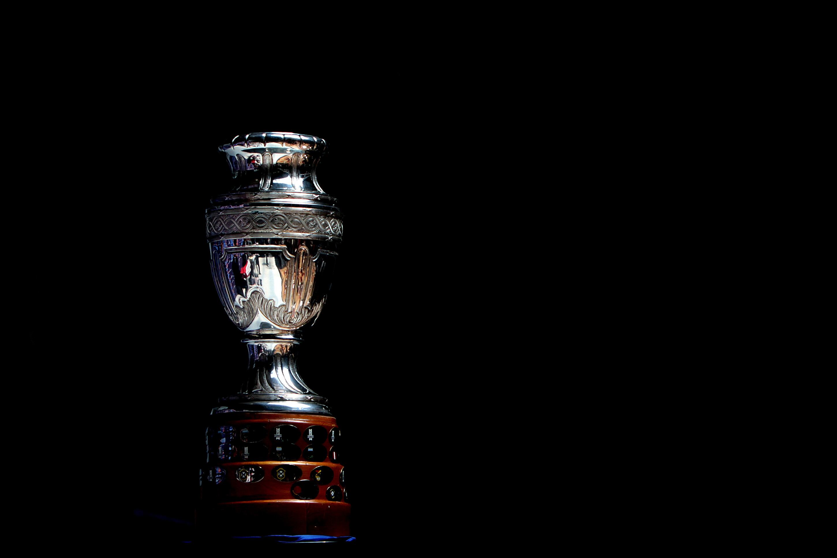 El trofeo de la Copa América