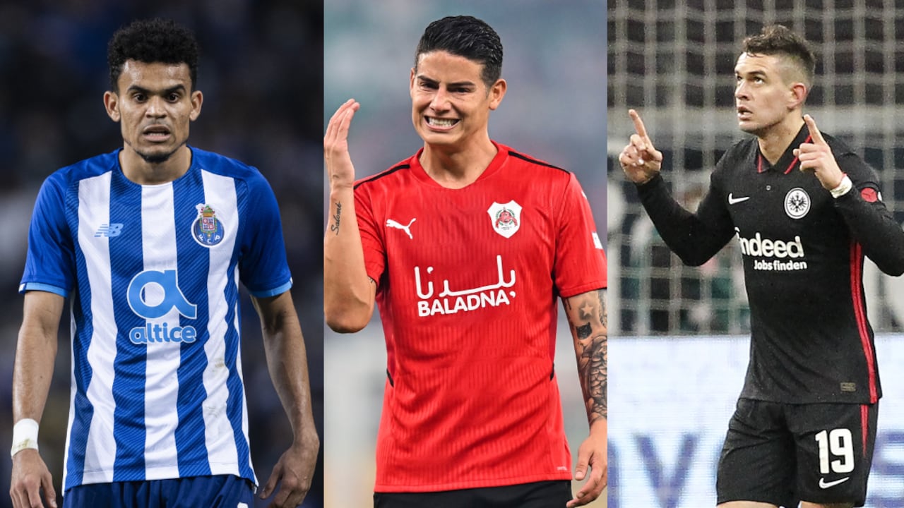 Luis Díaz, James Rodríguez y Rafael Santos Borré se destacaron en el exterior.