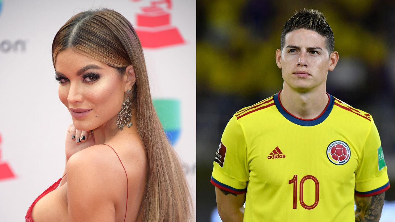 James Rodríguez y Aleska Génesis.