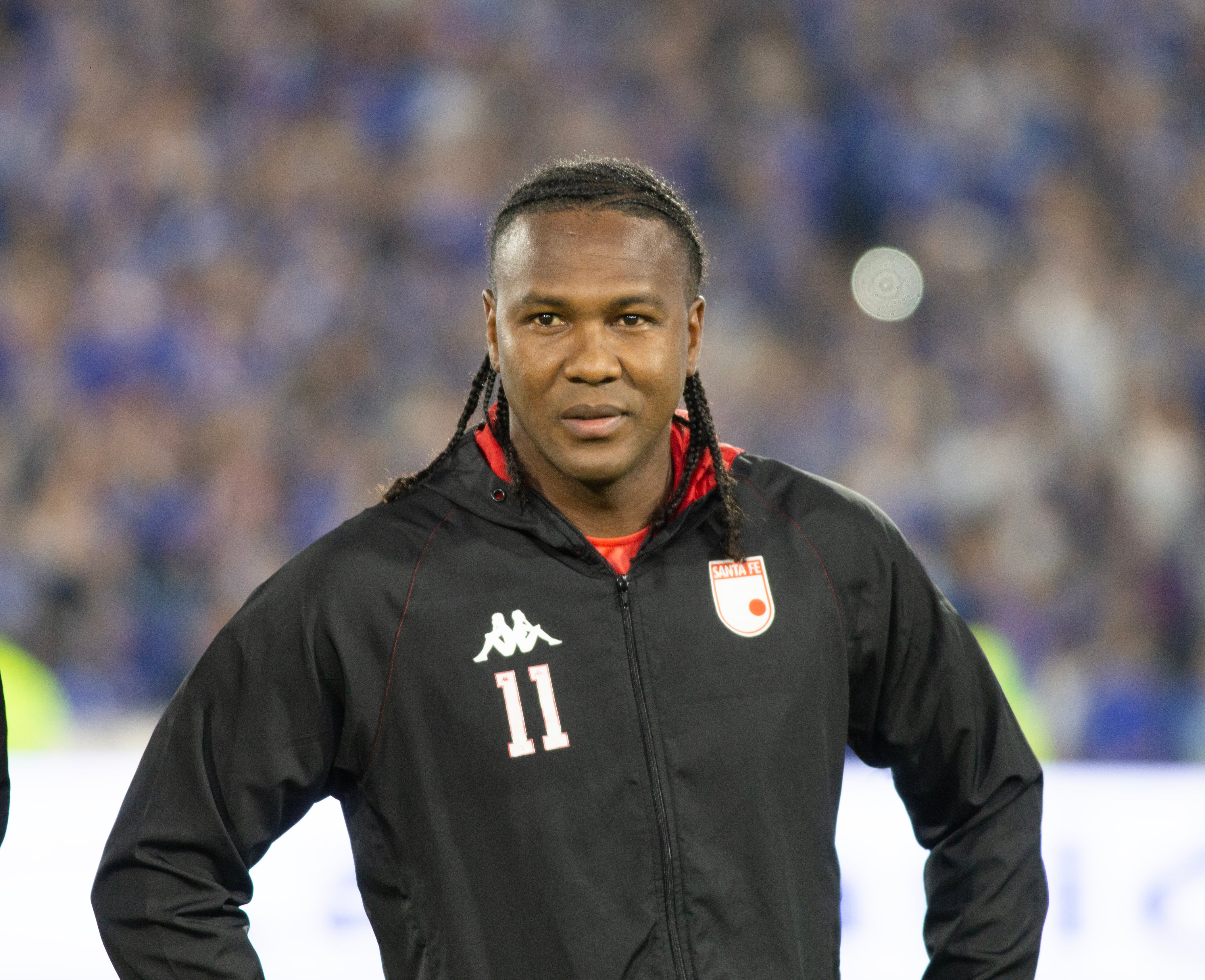 Hugo Rodallega, delantero de Santa Fe que sufrió de insultos racistas en Argentina.