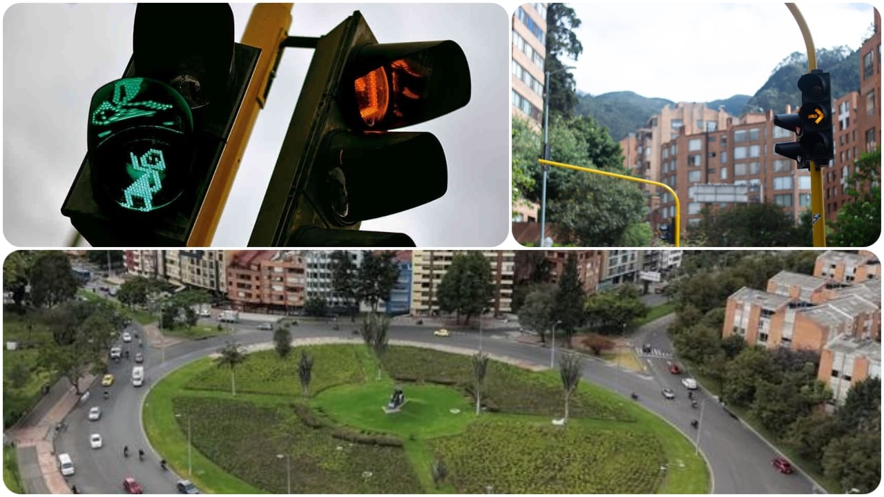 Semaforización en la glorieta de la calle 63 con carrera 50.