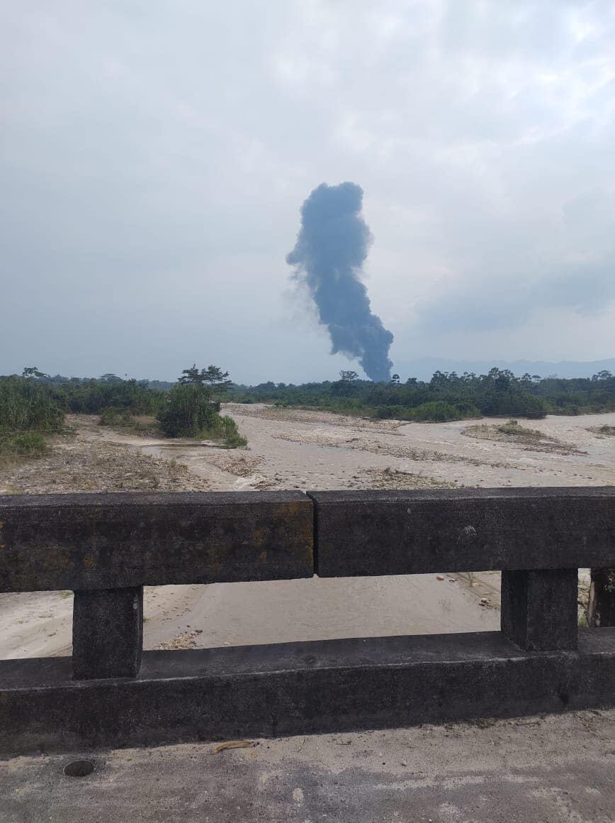 La ciudadanía grabó los momentos de la explosión.