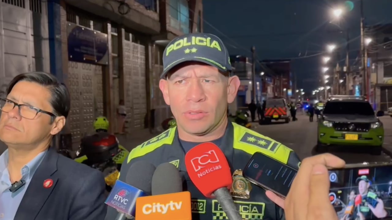 Giovanni Cristancho Zambrano, comandante de la Policía Metropolitana de Bogotá.