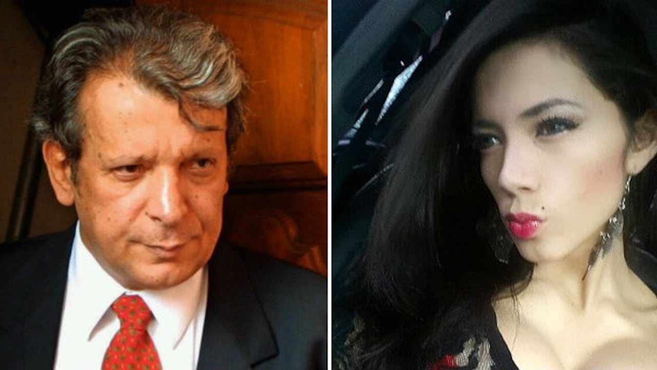 El senador paraguayo Juan Carlos Galaverna y la modelo Vanessa Trinidad. Foto: AFP / Facebook.